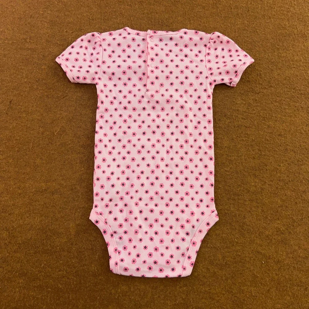 Ms. Rachel Baby Girl 18M Pink White Multi Graphic Tee Bodysuit Leggings 3pc Set